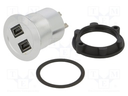 Adapter; for panel mounting,rear side nut; Thread: M22; 1÷10mm