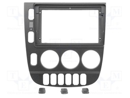 Radio frame; Mercedes; black; 9"