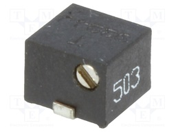 Potentiometer: mounting; horizontal,multiturn; 50kΩ; 250mW; SMD