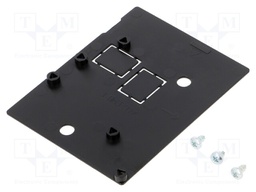 Enclosure: base for computer; ABS; grey