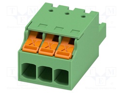 PCB connector, nominal cross section: 2.5 mm2, color: green,
