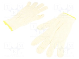 Protective gloves; Size: 10; cotton; non-insulated