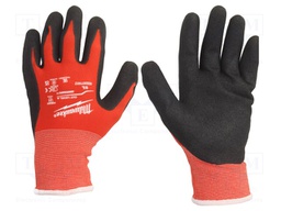 Protective gloves; Size: 9,L; black/red; Resistance to: cutting