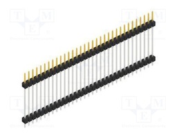 Connector: pin strips; pin header; male; PIN: 33; 2.54mm; THT; 1x33