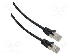 Patch cord; F/UTP; Cat: 6; RJ45 plug,both sides; stranded; Cu; 1m