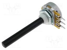 Potentiometer: shaft; single turn; 1MΩ; ±20%; 0.4W; linear; 6mm; THT