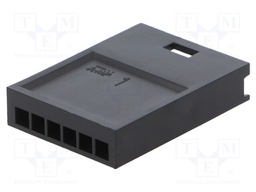 AMPMODU II COSI PIN HSG, SGL ROW, 6 POS.
