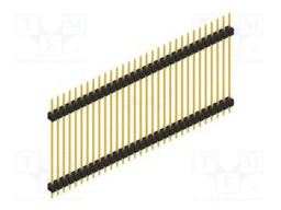 Connector: pin strips; pin header; male; PIN: 31; 2.54mm; THT; 1x31