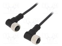 Cable: for sensors/automation; PIN: 5; M12-M12; 1m; plug; plug; 60V