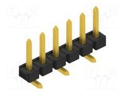 Connector: pin strips; pin header; male; PIN: 6; 2.54mm; SMT; 1x6
