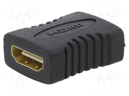 Adapter; HDMI socket,both sides; Colour: black