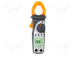 Meter: multifunction; pincers type; LCD; Øcable: 30mm; True RMS