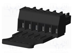 Connector: pluggable terminal block; plug; female; straight; 300V