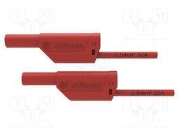 Test lead; 32A; 4mm banana plug-4mm banana plug; Urated: 1kV