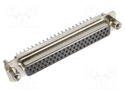 D Sub Connector, HD62, High Density, Receptacle, 62 Contacts, DC, Solder