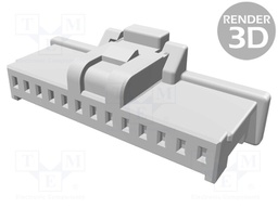 Plug; wire-board; female; Pico-Clasp; 1mm; PIN: 13; w/o contacts