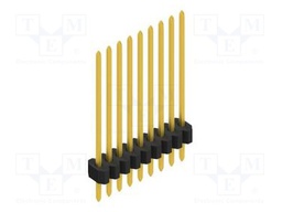 Connector: pin strips; pin header; male; PIN: 9; 1.27mm; THT; 1x9