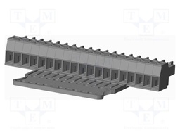 Connector: pluggable terminal block; plug; female; straight; grey