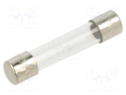 Fuse: fuse; 3.5A; 250VAC; glass; 6.35x31.8mm; brass; bulk