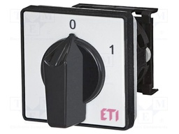 Switch: cam switch; Stabl.pos: 2; 16A; 0-1; for DIN rail mounting