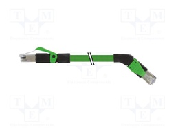 Patch cord; RJ45 plug,RJ45 right angled plug; 5; stranded; Cu