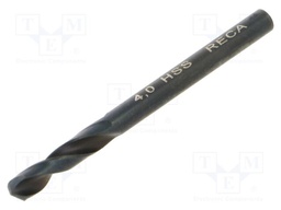 Drill bit; for metal; L: 55mm; high speed steel; short; Ø: 4mm