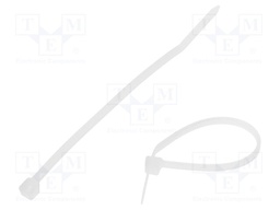 Cable tie; L: 100mm; W: 2.5mm; polyamide; 80N; natural; -40÷85°C