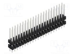 Connector: pin strips; pin header; male; PIN: 42; 2.54mm; THT; 2x21