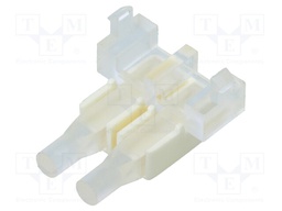 Fiber for LED; Ø2.8mm; No.of mod: 2; Front: flat; H: 5mm