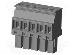 Connector: pluggable terminal block; plug; female; angled 90°