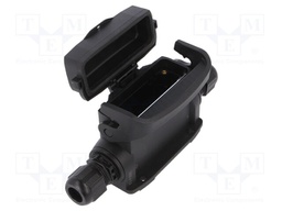 Enclosure: for rectangular connectors; Han Eco A; size 16A; M20