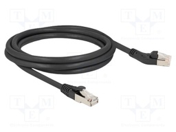 Patch cord; S/FTP; Cat: 6a; RJ45 plug,RJ45 left angled plug; 2m