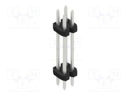 Connector: pin strips; pin header; male; PIN: 4; 2mm; THT; 2x2; 100V