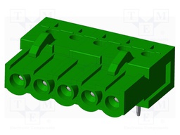 Connector: pluggable terminal block; socket; female; angled 90°