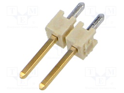 Connector: PCB to PCB; male; PIN: 2; 2.54mm; THT; socket; straight