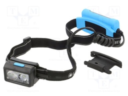 Torch: LED headtorch; 20h; 20lm,100lm,200lm,400lm; blue-black