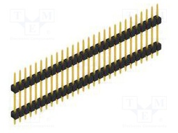 Connector: pin strips; pin header; male; PIN: 28; 2.54mm; THT; 1x28
