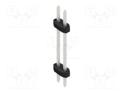 Connector: pin strips; pin header; male; PIN: 2; 2mm; THT; 2x1; 100V