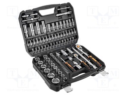 Wrench-set; socket spanner; Mounting: 1/2",1/4"; 86pcs.