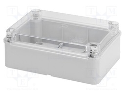 Enclosure: junction box; wall mount; plastic; grey