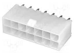 Socket; wire-board; male; Mini-Fit Jr; 4.2mm; PIN: 14; THT; 9A