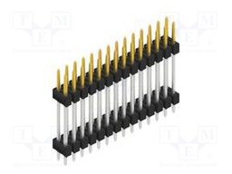 Connector: pin strips; pin header; male; PIN: 28; 2.54mm; THT; 2x14