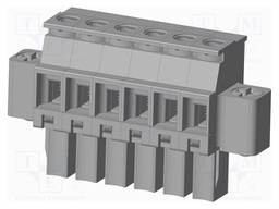 Connector: pluggable terminal block; plug; female; angled 90°