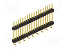 Connector: pin strips; pin header; male; PIN: 18; 2.54mm; SMT; 1x18