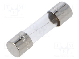 Fuse: fuse; quick blow; 3A; 250VAC; cylindrical,glass; 5x20mm; GMA
