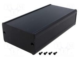 Enclosure: with panel; TUF; X: 80mm; Y: 160mm; Z: 42mm; aluminium