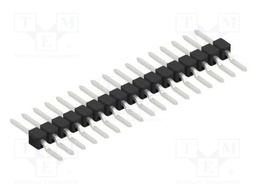 Connector: pin strips; pin header; male; PIN: 17; 2.54mm; SMT; 1x17