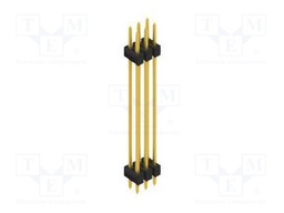 Connector: pin strips; pin header; male; PIN: 6; 2.54mm; THT; 2x3