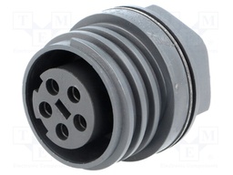 Connector: circular; socket; female; PIN: 5; EXPlora; nickel plated