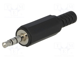 Plug; Jack 3,5mm; male; with strain relief; ways: 3; straight